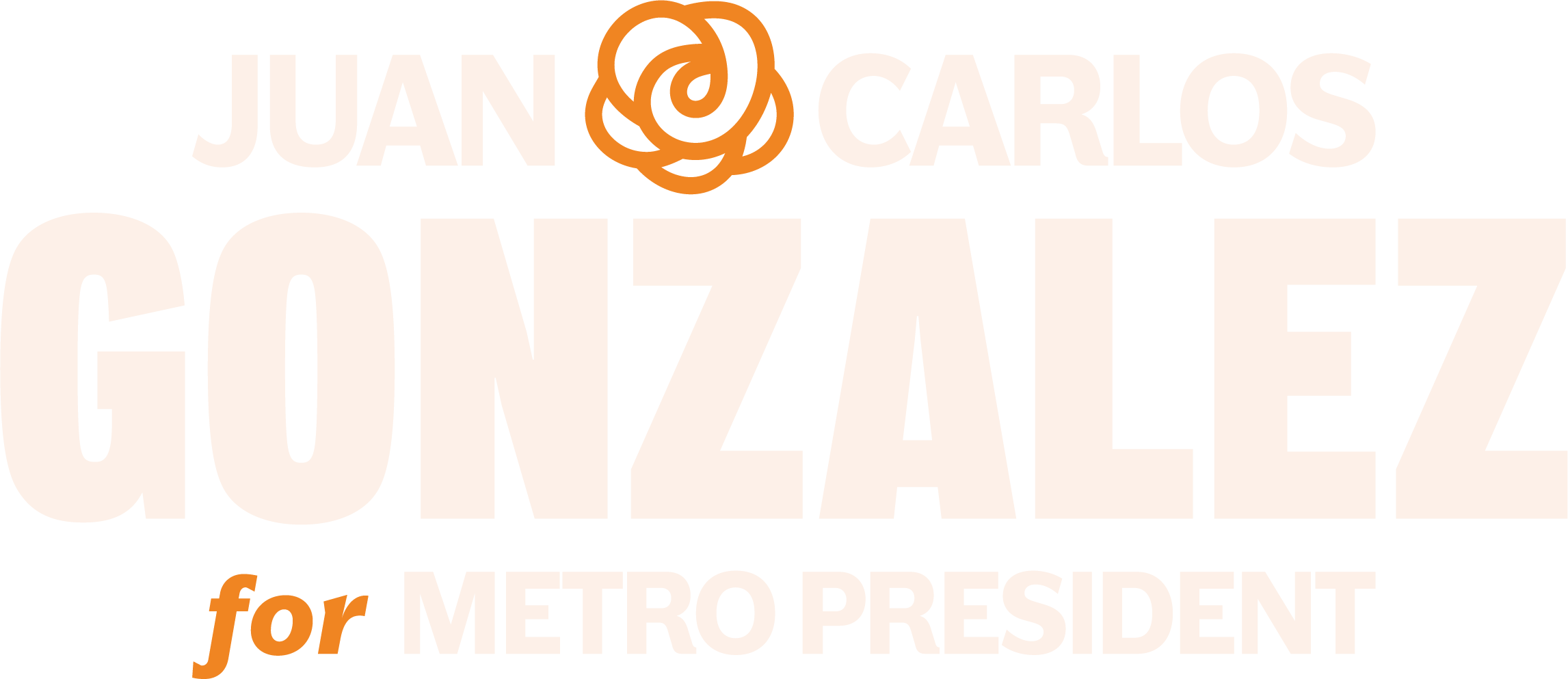 Juan Carlos Gonzalez for Metro President logo